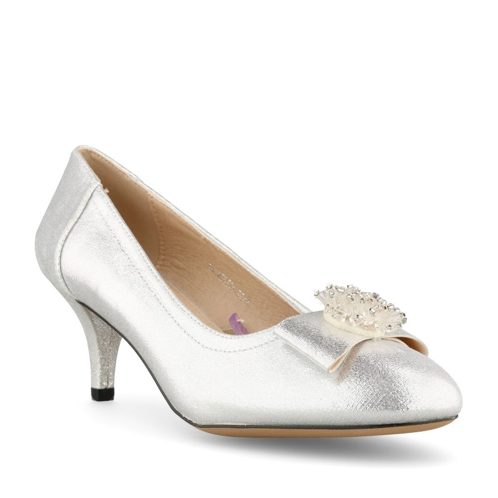 Sorento silver la mesita court shoe and bag