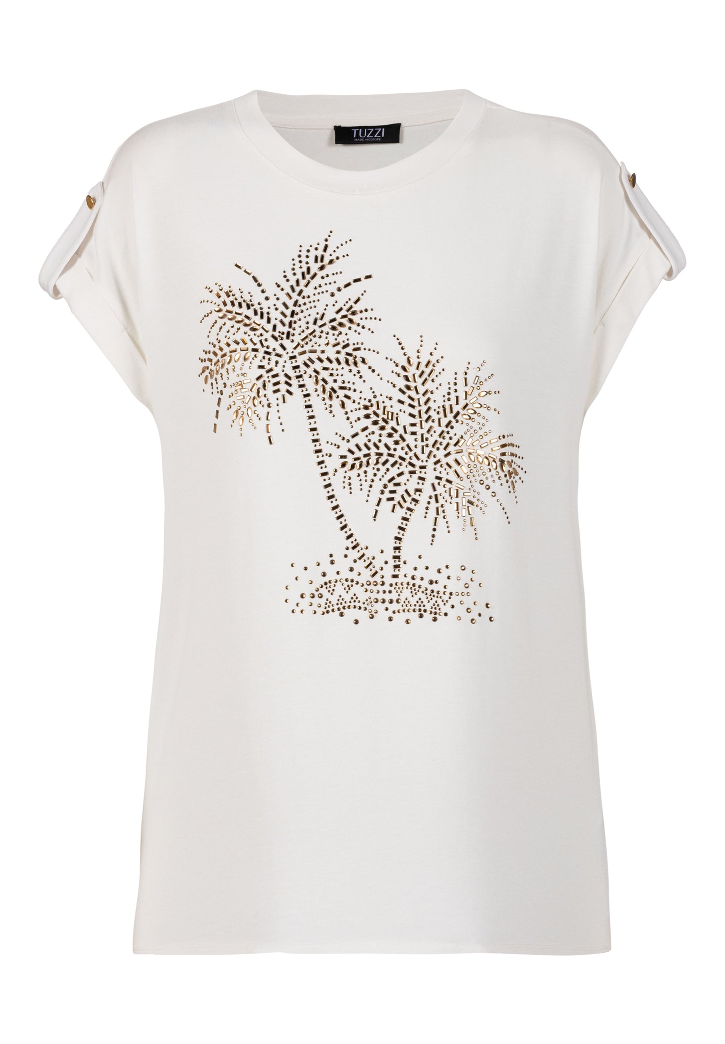 TUZZI Golden Oasis 413.458 diamanté tree tee