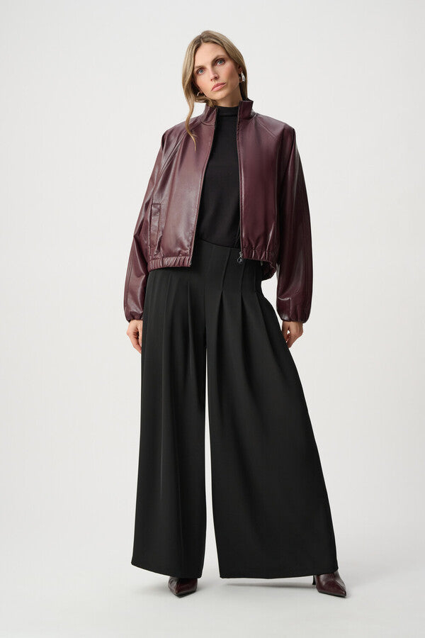 JOSEPH RIBKOFF Mock-neck Bomber Jacket Style 263971
