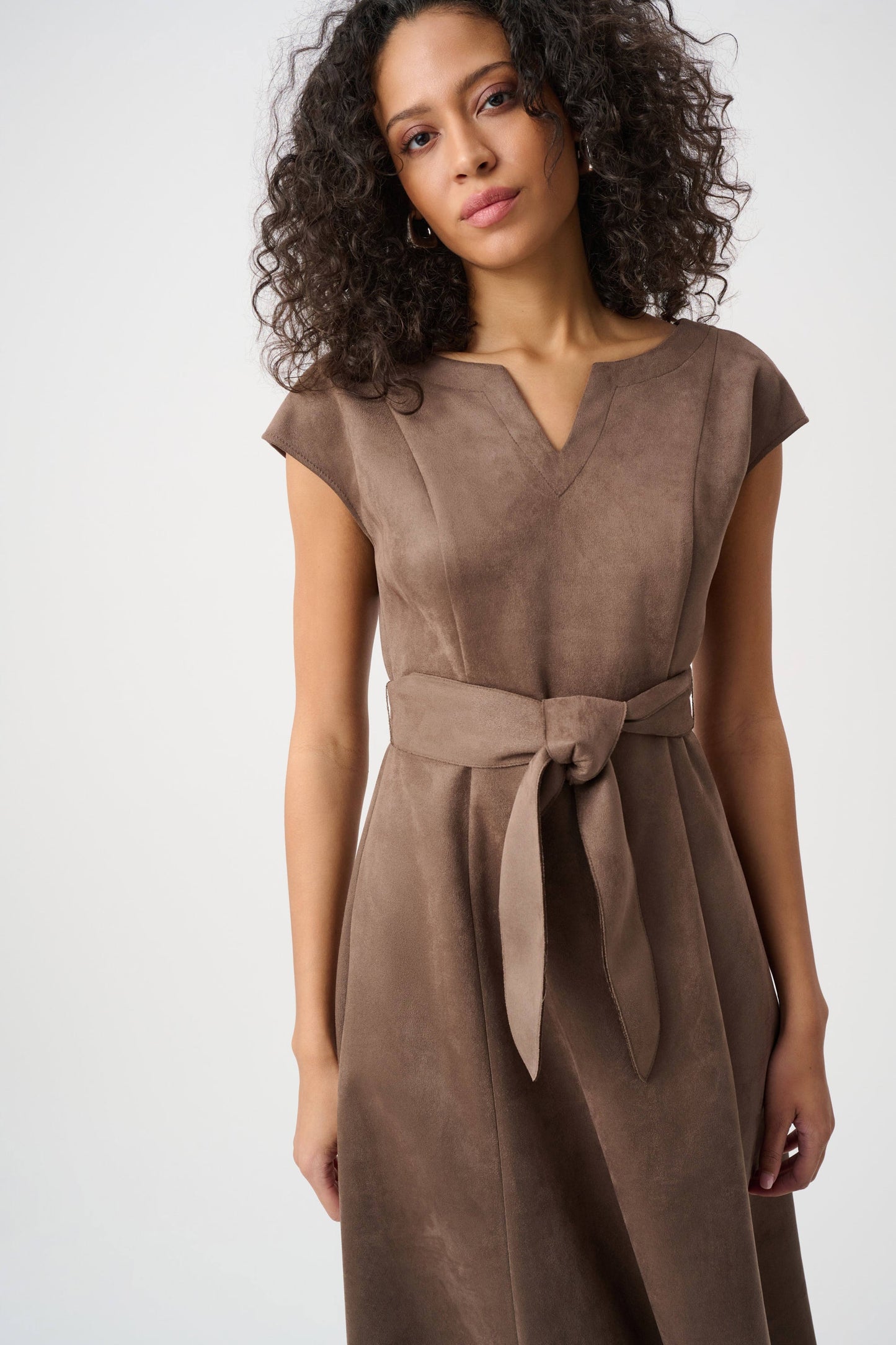Scuba Suede Fit-and-Flare Dress
263105