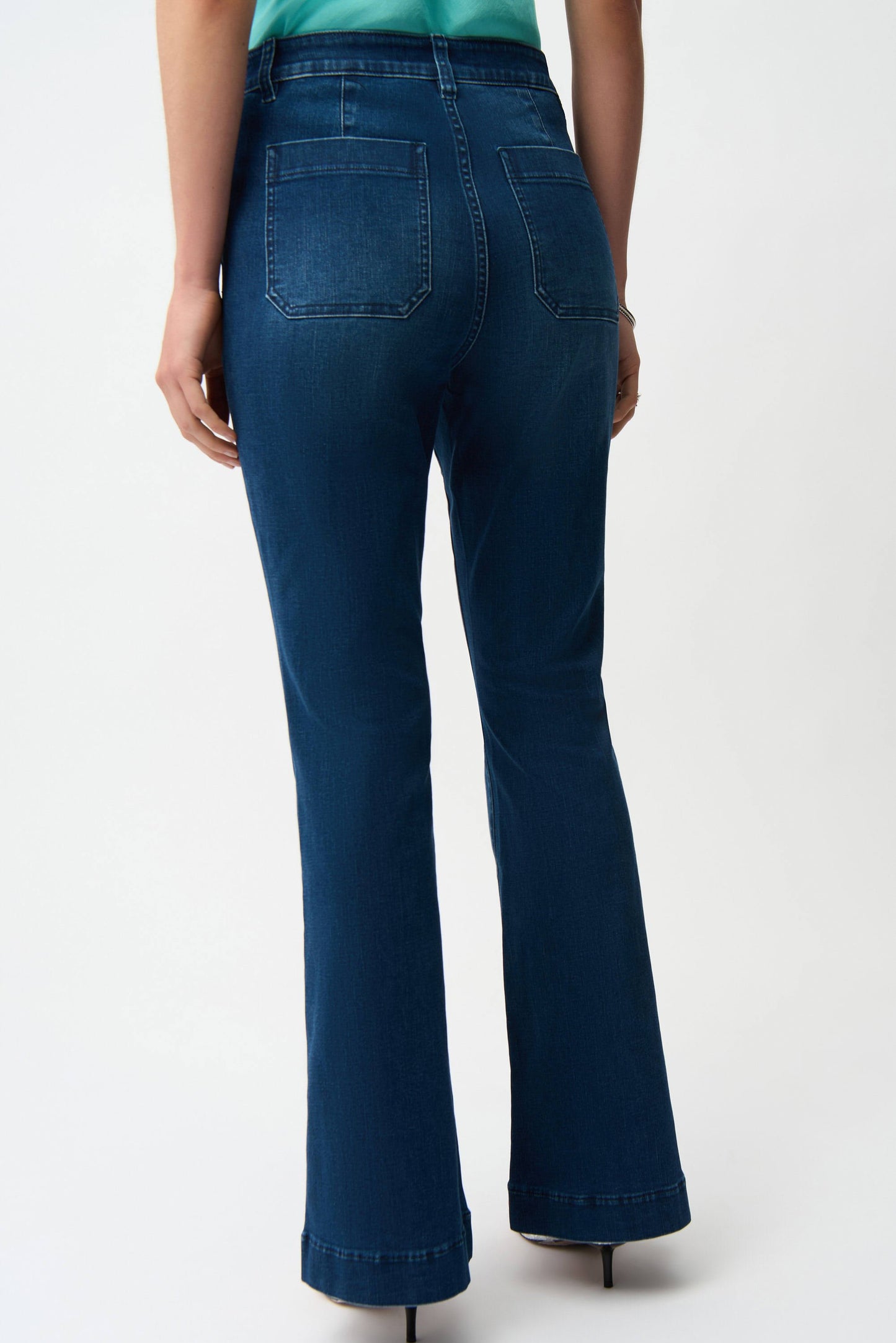 JOSEPH RIBKOFF 261956 Flare Jeans With Patch Pockets