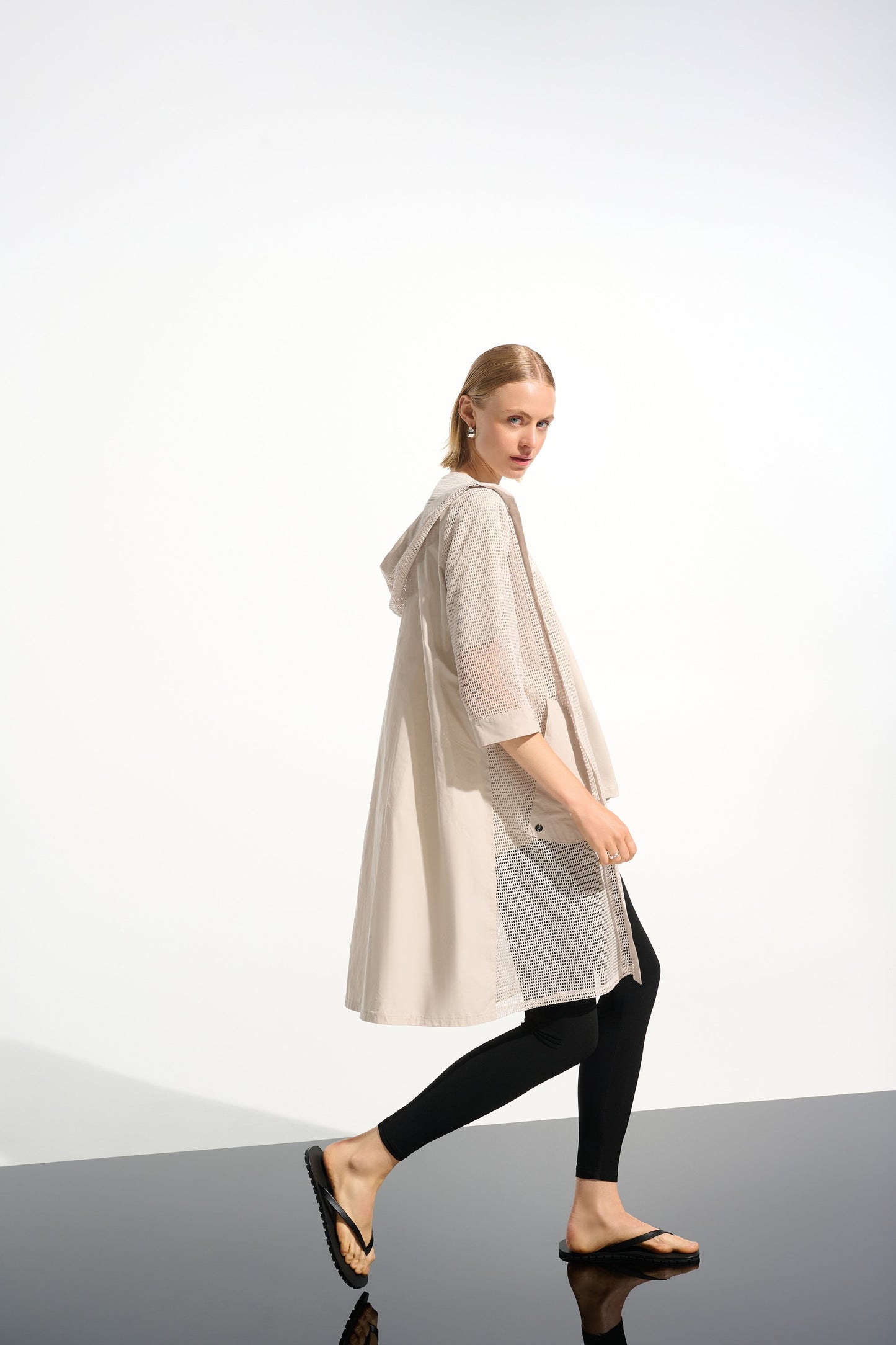 Memory and Mesh A-Line Cover-Up With Hood
261620