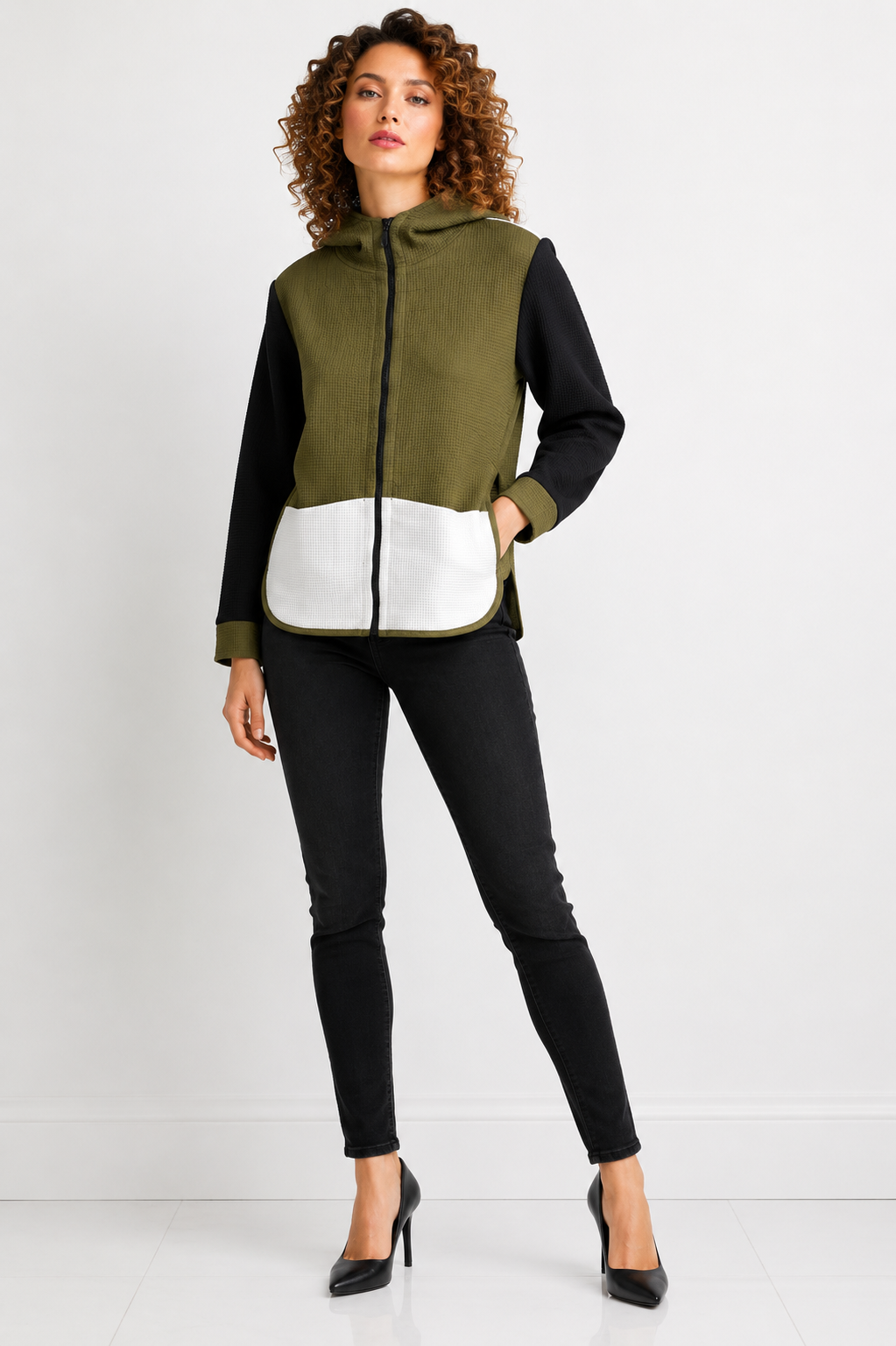Khaki Colour Jacket – inco  1236