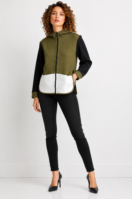 Khaki Colour Jacket – inco  1236