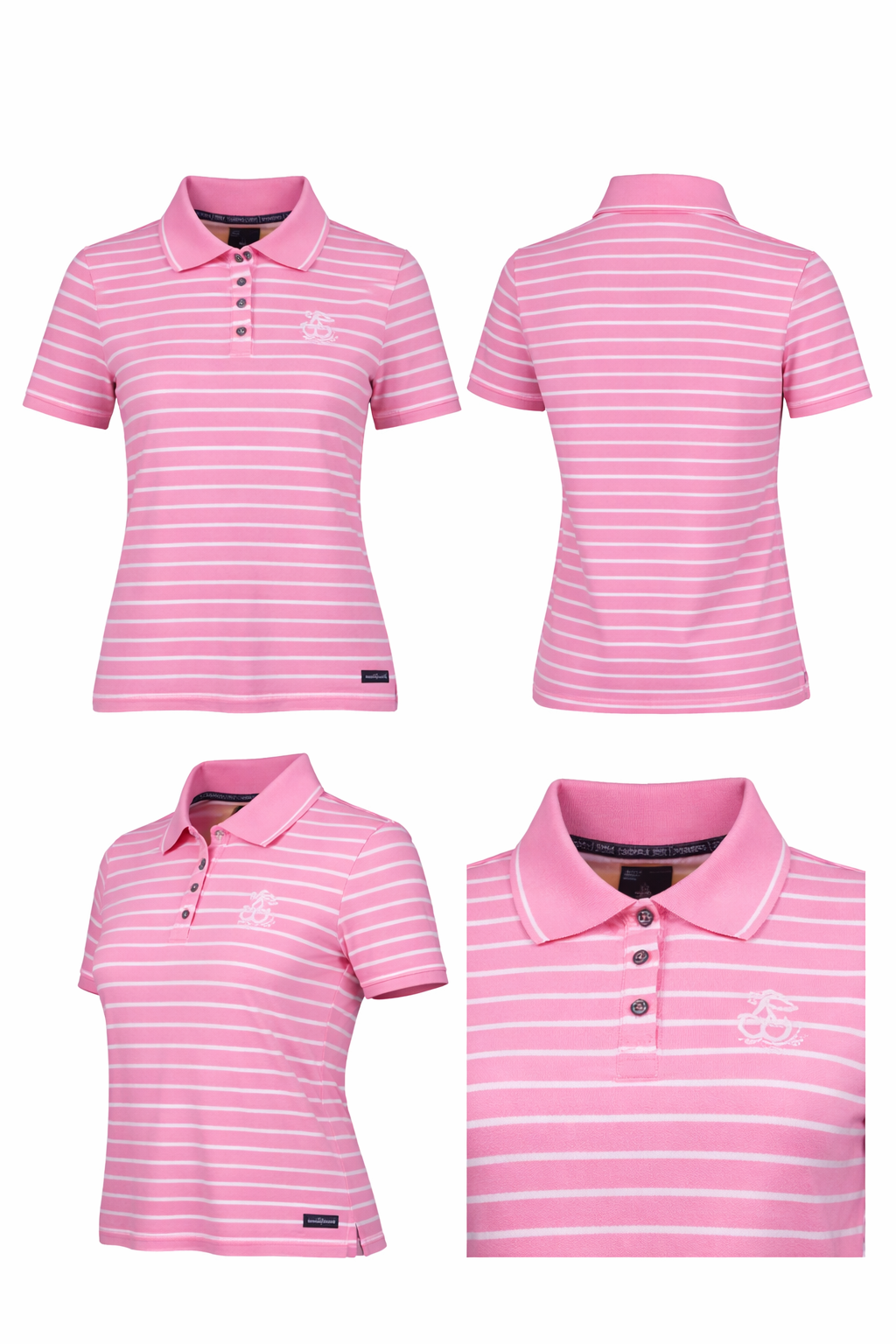 Sequesto Pink Stripe Polo Shirt