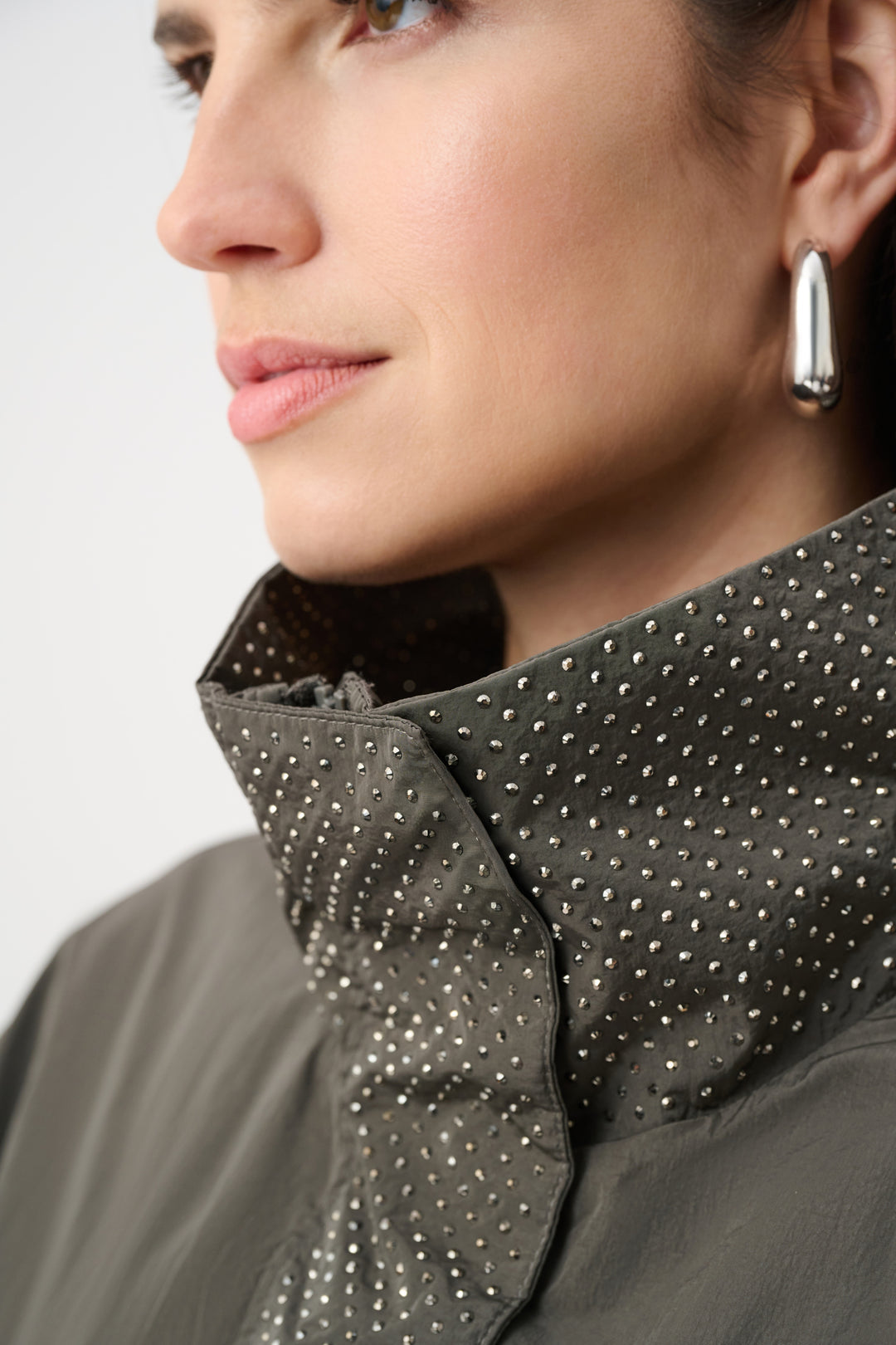 Joseph Ribkoff Mock-Neck Embellished Jacket Style 263633