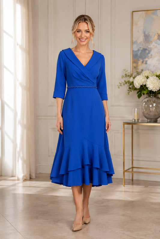 SALE- DRESSED UP BY VEROMIA Royal blue dress
