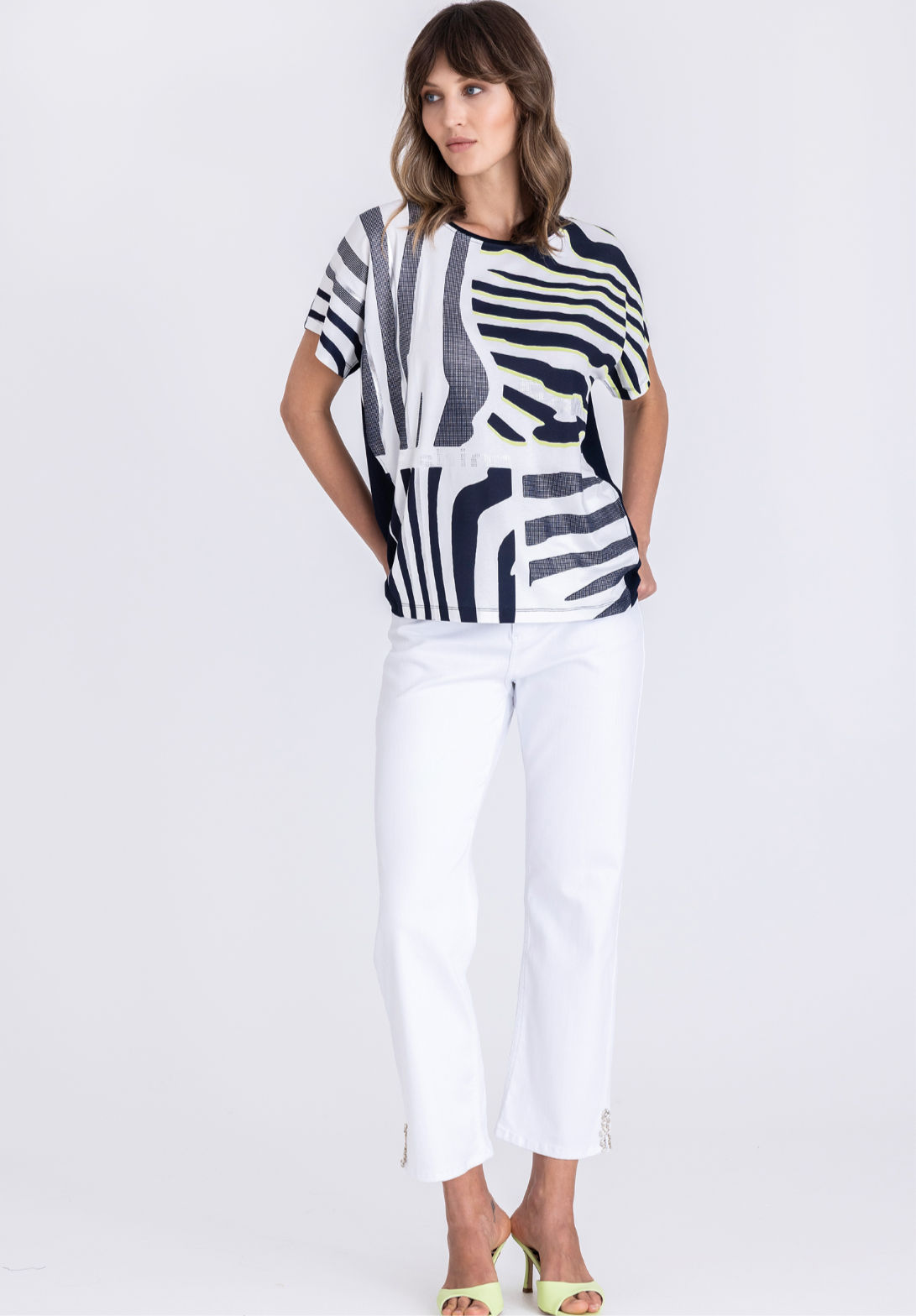 TUZZI 411.454 Diva state of mind- Zebra T-Shirt