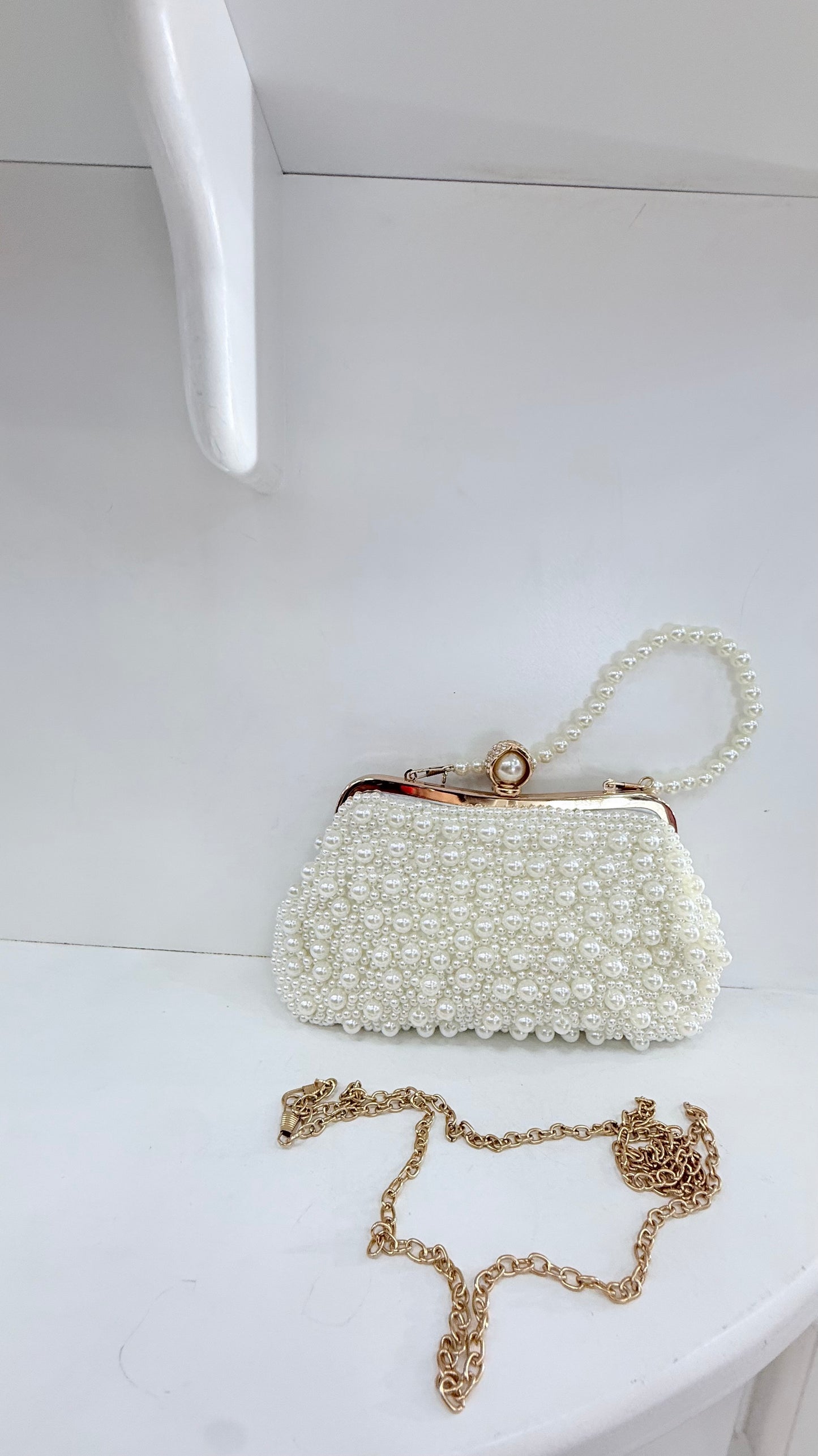 Ivory Pearl Occasion Bag