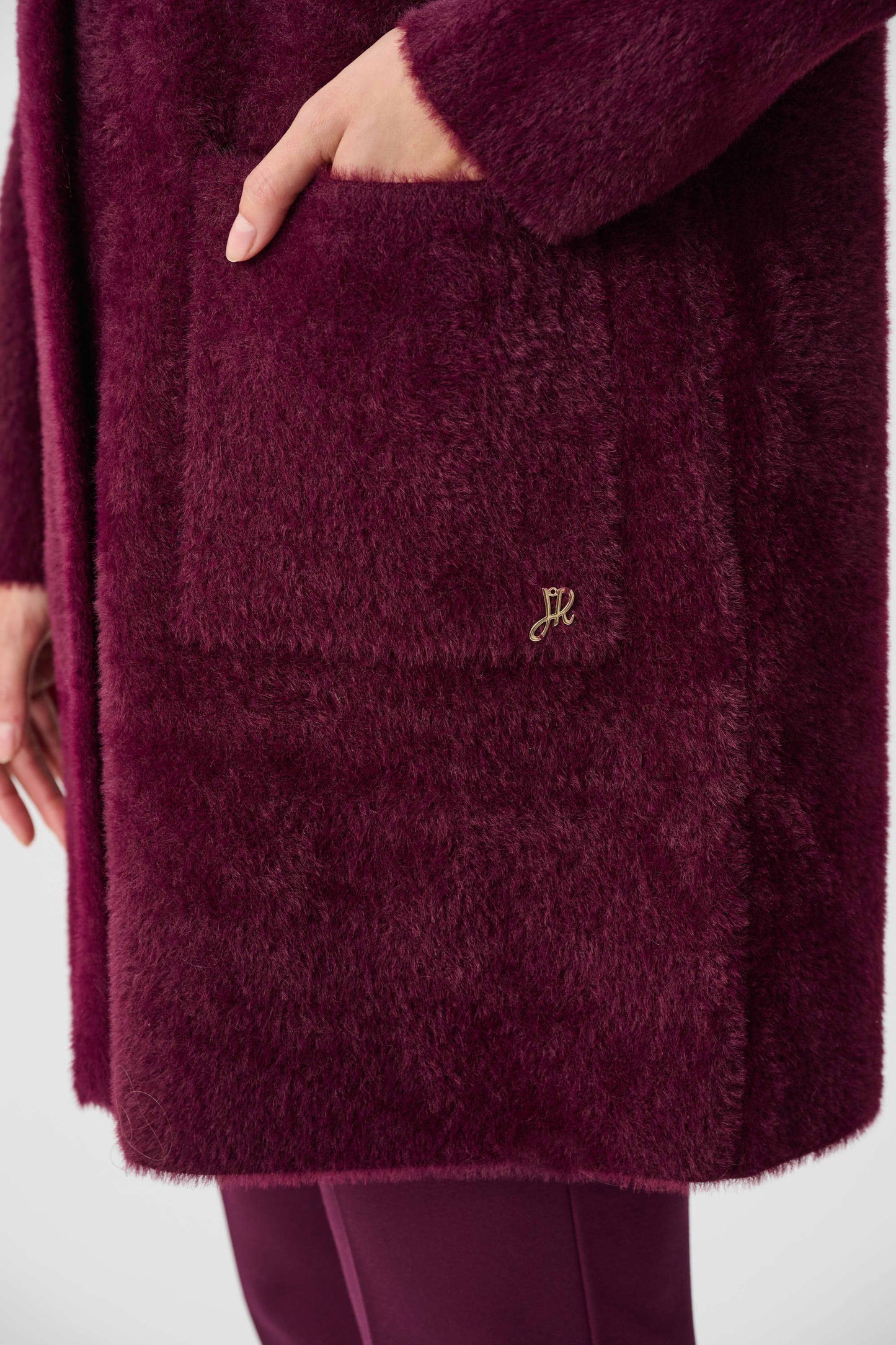 Feather Yarn Mock-Neck Coat
263955