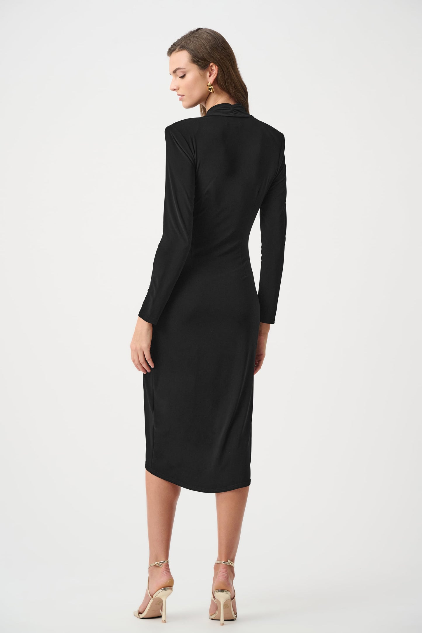 Signature | Silky Knit Sheath Wrap Dress
263709