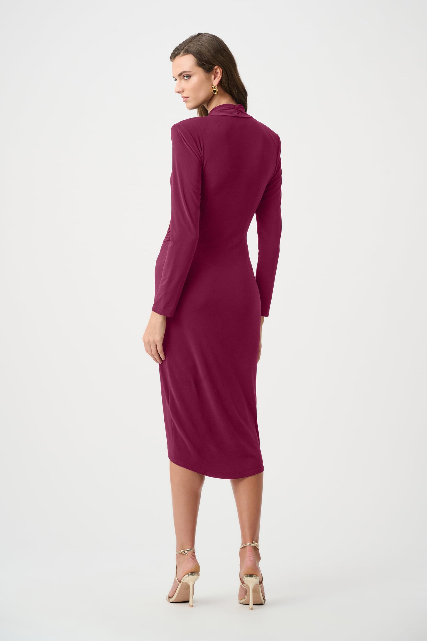 Signature | Silky Knit Sheath Wrap Dress
263709