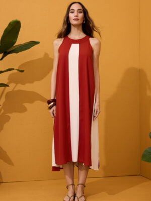⸻

Arggido Colour Block Midi Dress