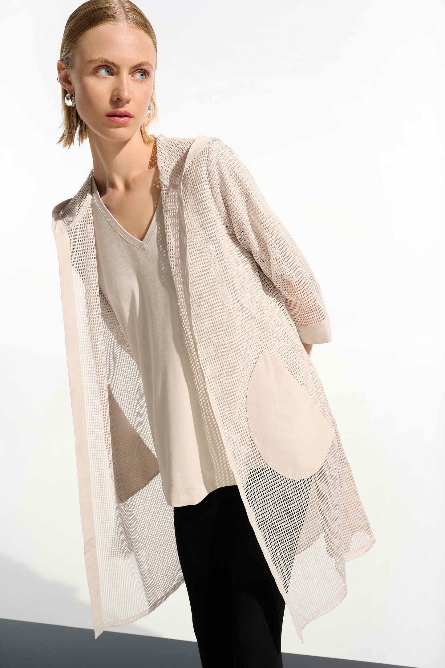 Memory and Mesh A-Line Cover-Up With Hood
261620