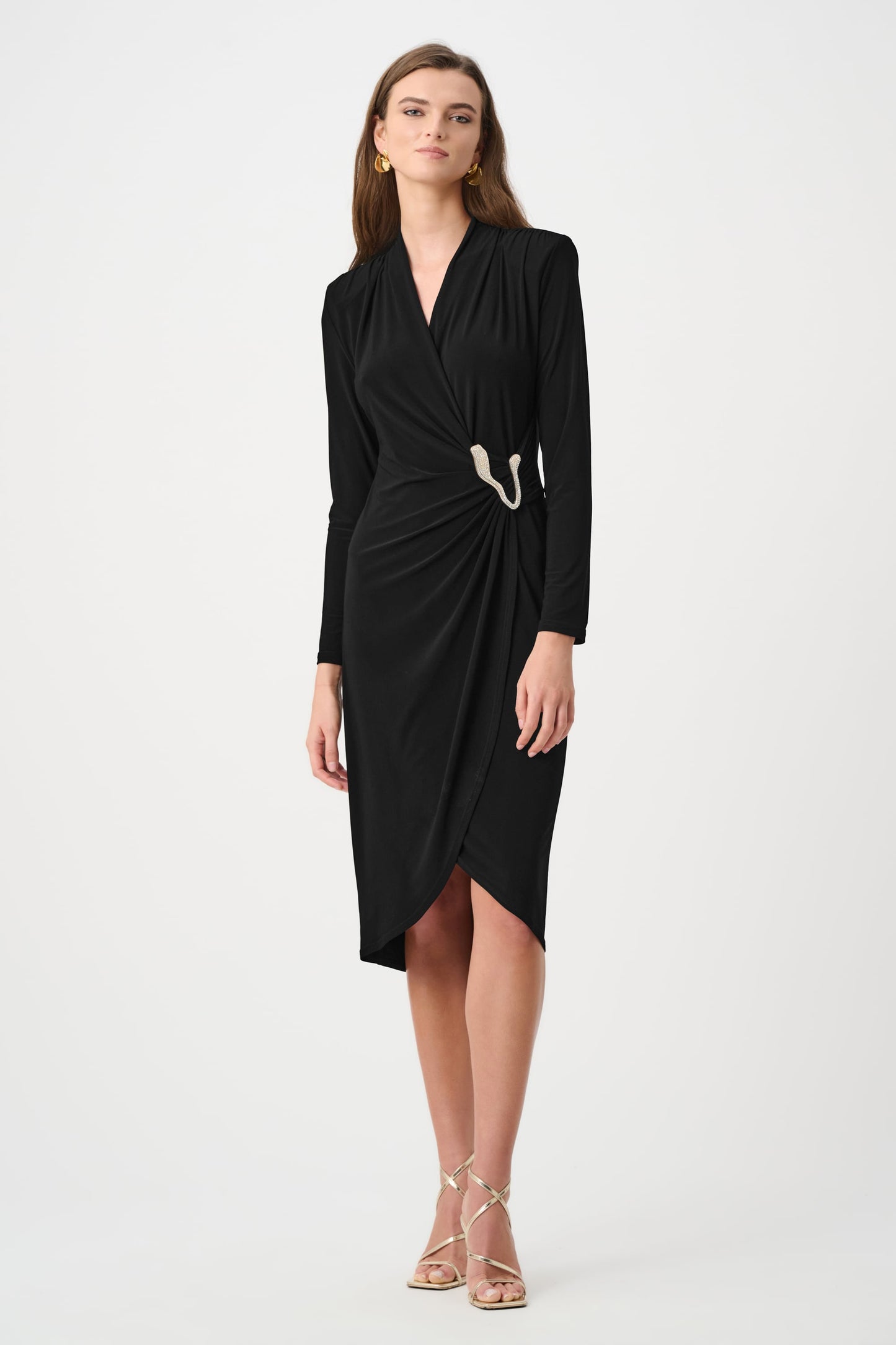 Signature | Silky Knit Sheath Wrap Dress
263709