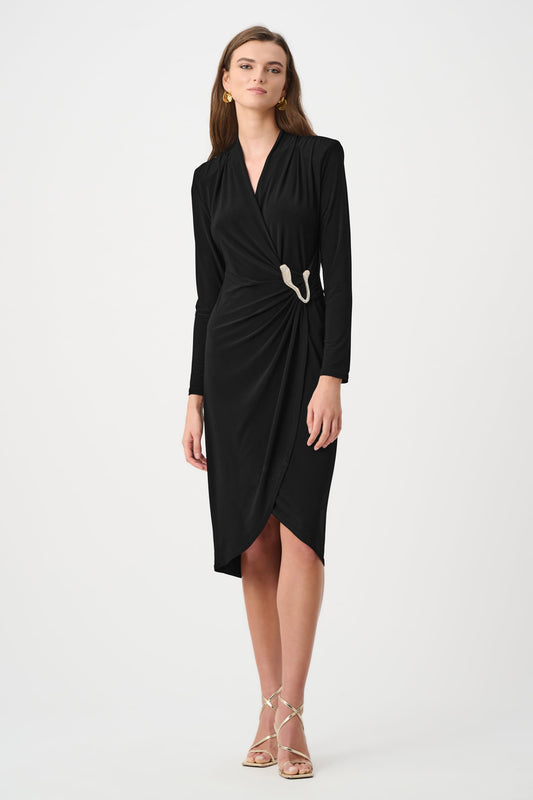 Signature | Silky Knit Sheath Wrap Dress
263709