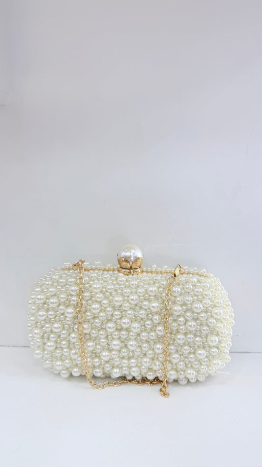 Pearl bag ivory