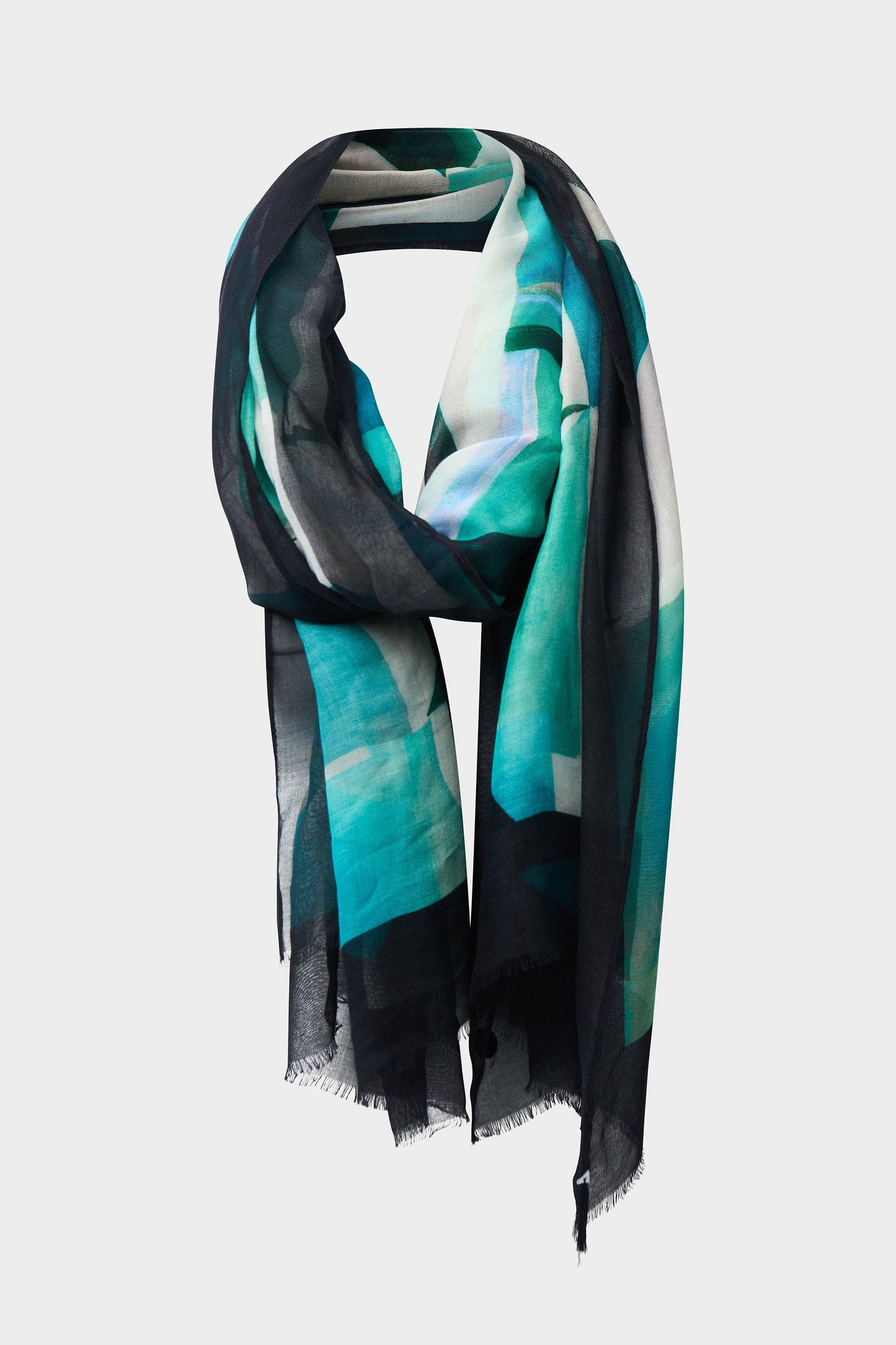 JOSEPH RIBKOFF 261985 Viscose Geometric Print Scarf