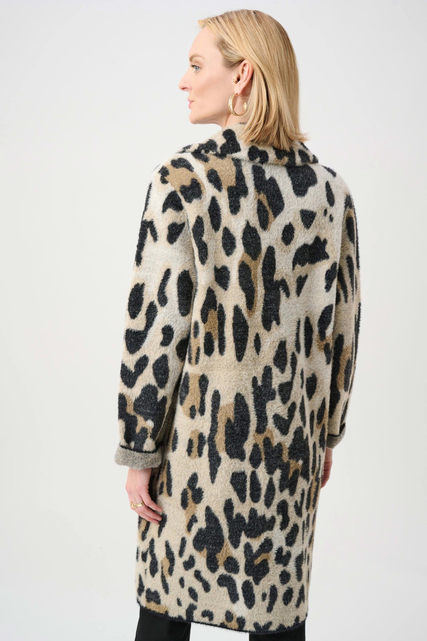 Feather Yarn Leopard Print Coat
263956