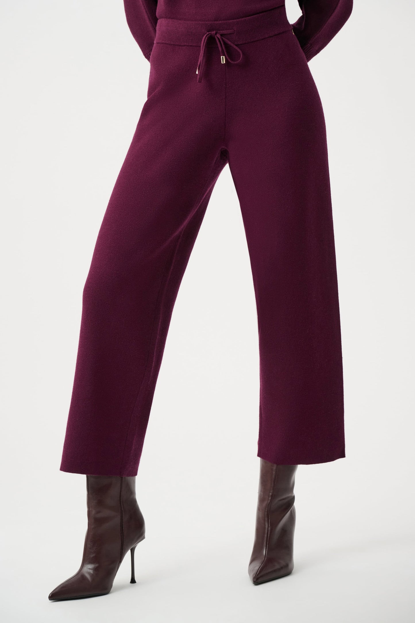 JOSEPH RIBKOFF Brushed Viscose And Nylon Knit Pull-On Pants 263934