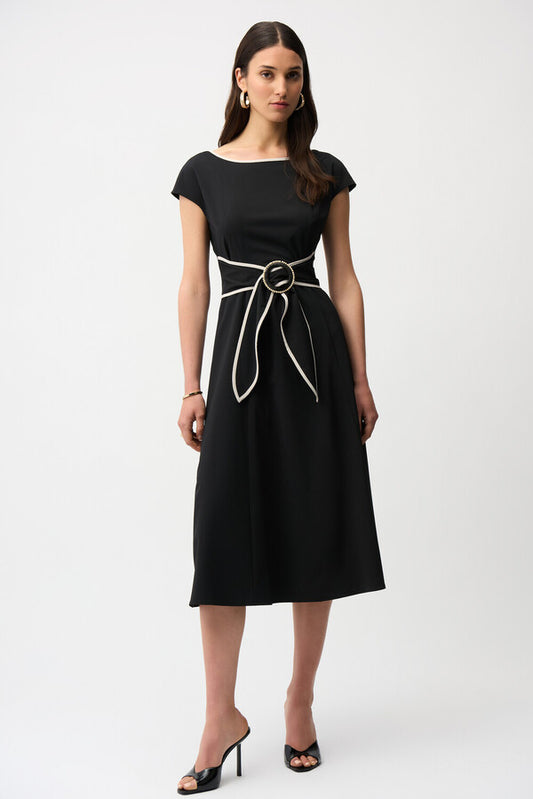 JOSEPH RIBKOFF MIDI FIT AND FLARE DRESS STYLE 261051