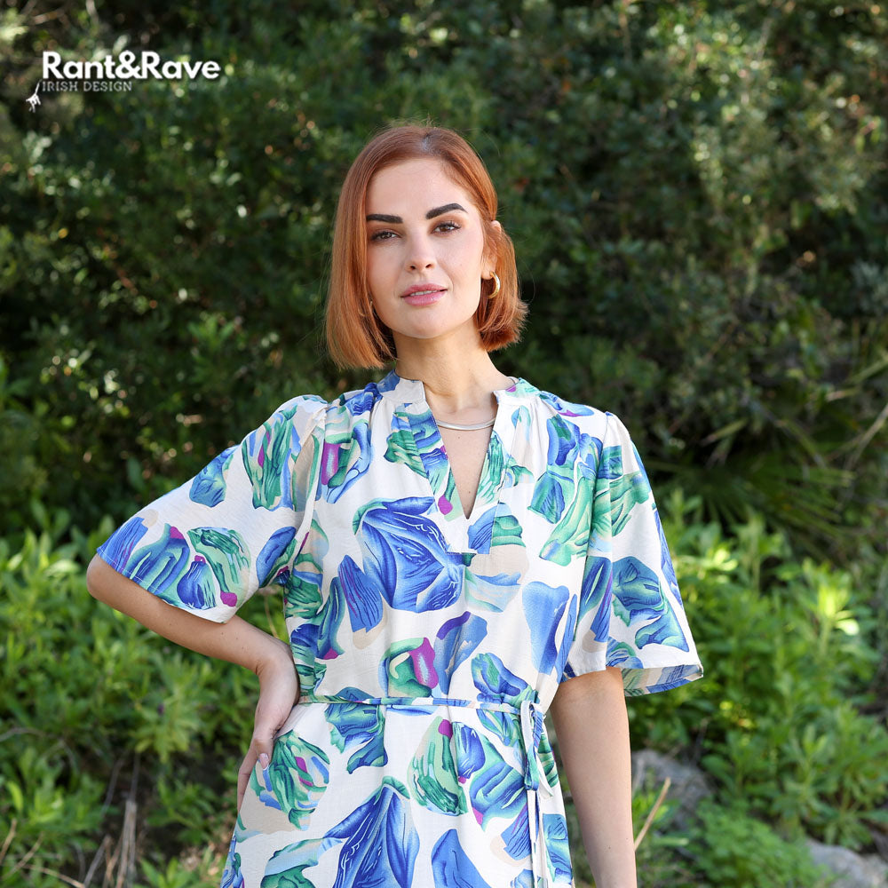 Rant and Rave Fleur Dress Blue