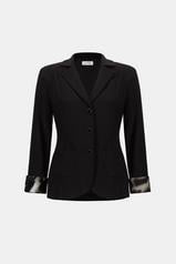 JOSEPH RIBKOFF 263747 SILKY KNIT FITTED BLAZER WITH ADAPTABLE CUFF STYLE