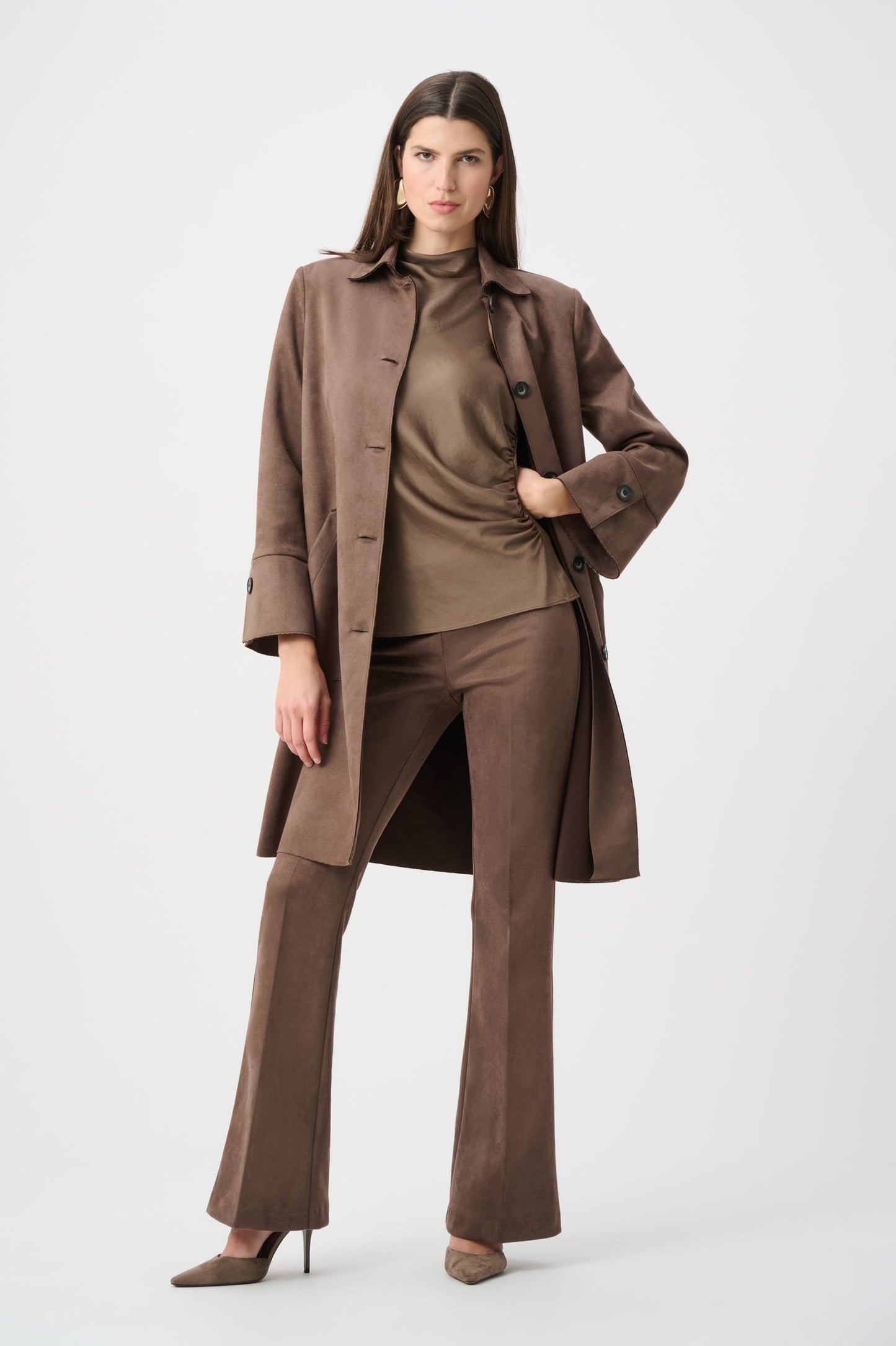 Scuba Suede Straight Coat
263146