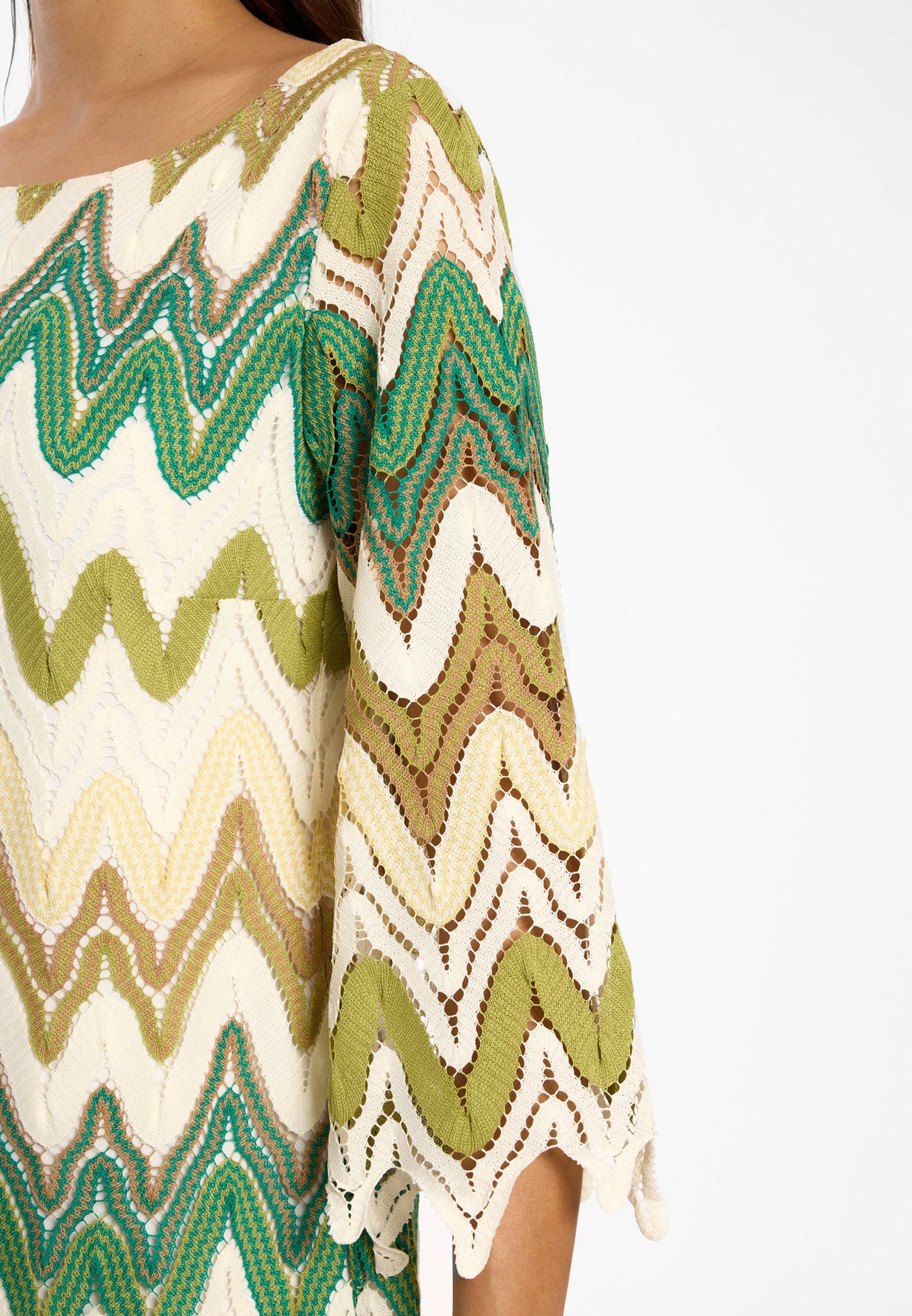 ⸻

Ana 41906 Zig-Zag Knit Dress 3833