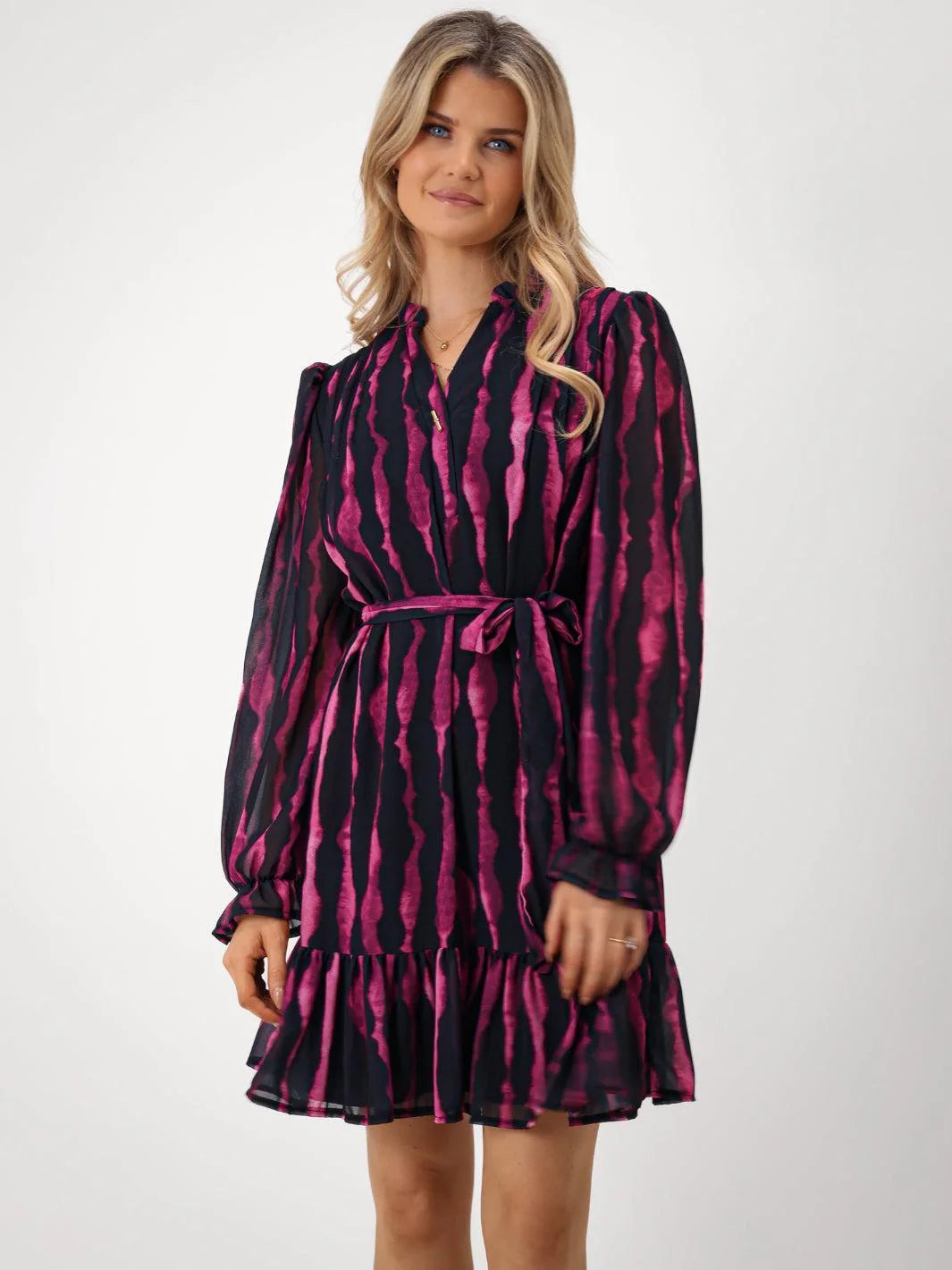 KATE & PIPPA Venus mini dress in cerise pink
