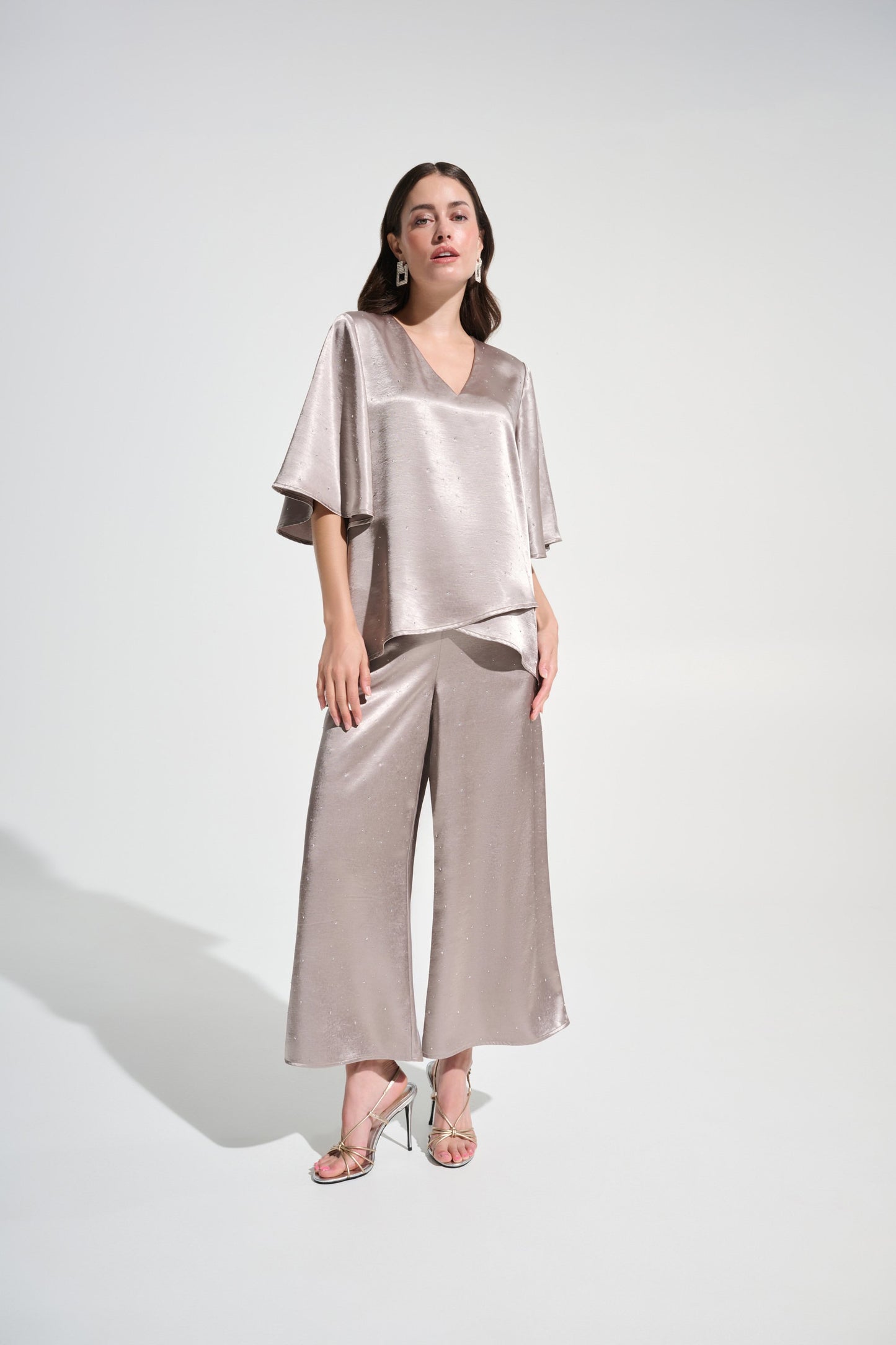 Signature | Satin Rhinestone Culotte Pants
262723