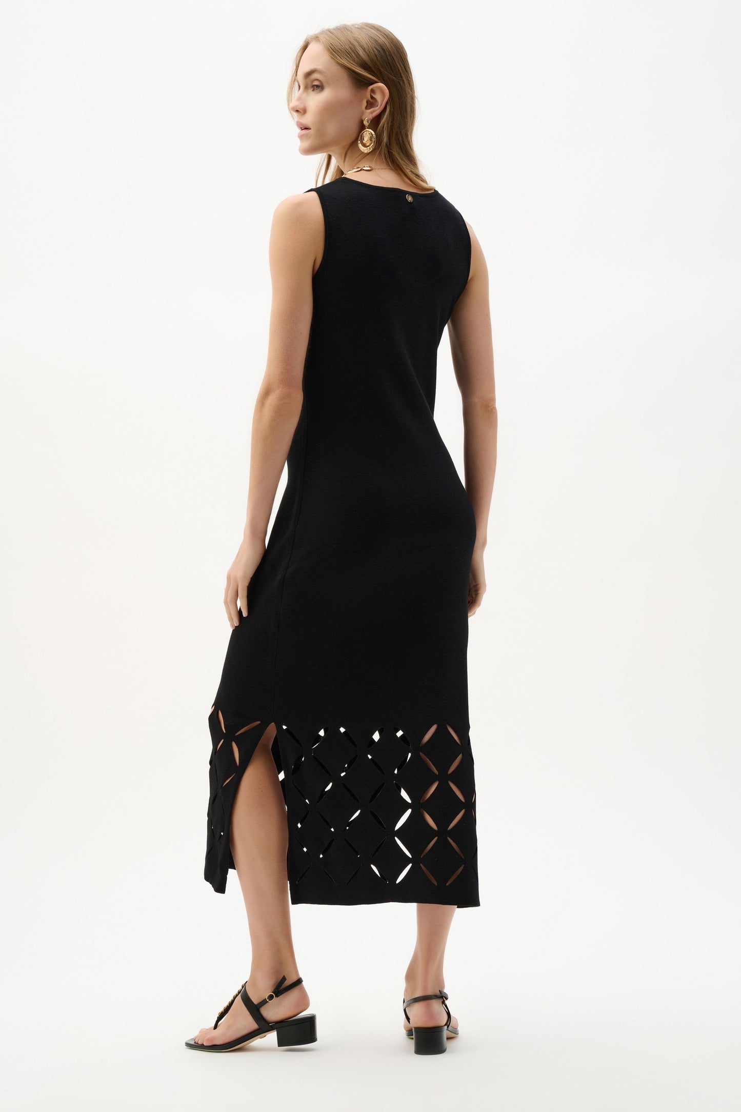 JOSEPH RIBKOFF Viscose Sweater Knit Sleeveless Dress 262930
