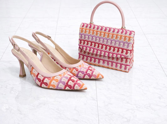 Sorento Matching blissful hill Slingback Shoe & Bag Set