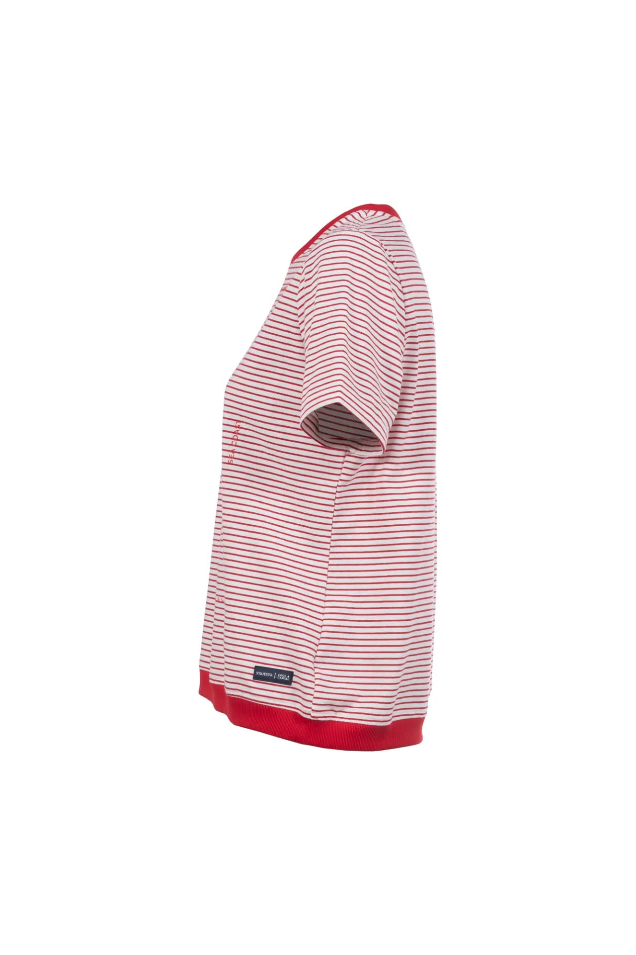 Sequesto red stripe t shirt