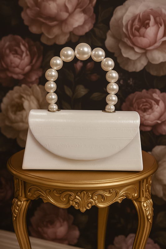 Ivory Pearl-Handled Occasion Bag