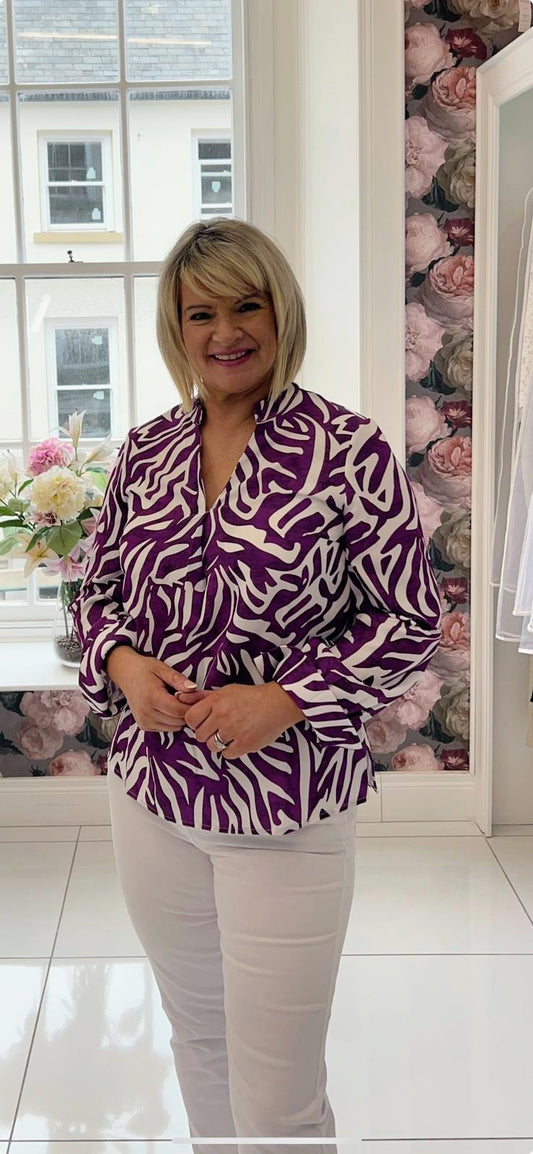 Raven purple blouse
