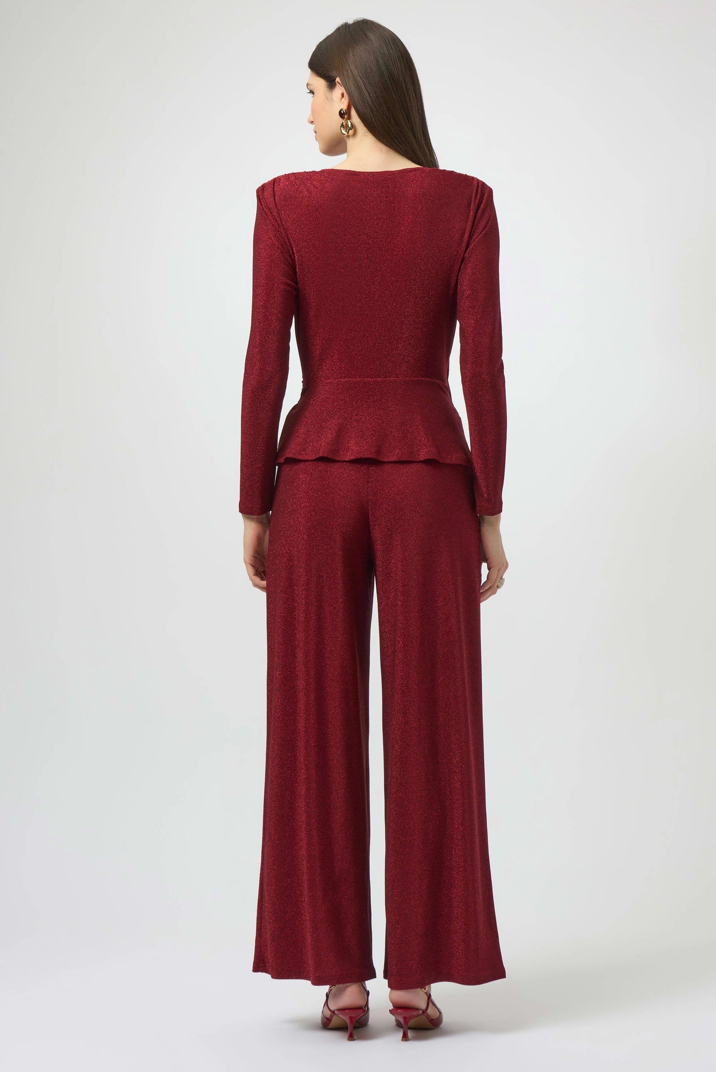 Lurex Knit Wide-Leg Jumpsuit
254123
