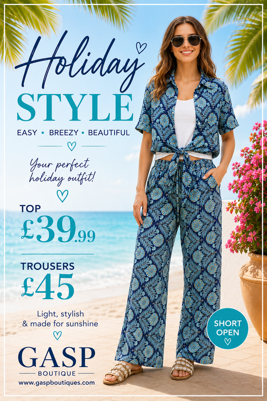 Ble 0963 blue holiday trousers