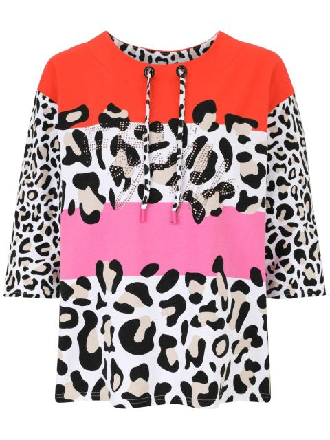 Doris Streich 109140 – Stretch Animal Print Top