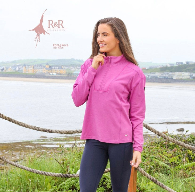 Tessa halfzip cranberry