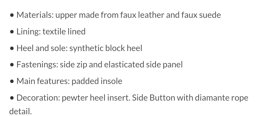 Lunar Amari patent  ankle boot
