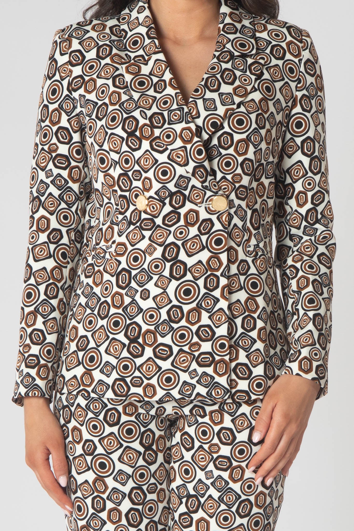 Monroe printed trouser suit