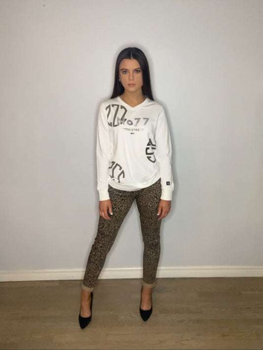 Zoso animal print trousers