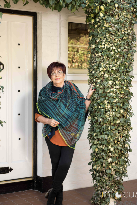 100% silk scarf